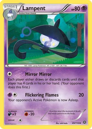 Lampent 049  XY  Steam Siege - Uncommon