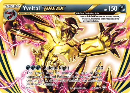 Yveltal BREAK 066  - Holofoil XY  Steam Siege - Rare BREAK