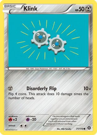 Klink 071  - Reverse Holofoil XY  Steam Siege - Common