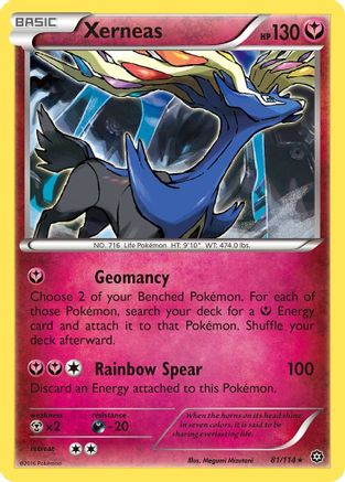 Xerneas 081  - Holofoil XY  Steam Siege - Holo Rare