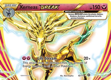 Xerneas BREAK 082  - Holofoil XY  Steam Siege - Rare BREAK