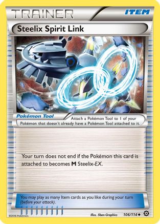 Steelix Spirit Link 106  - Reverse Holofoil XY  Steam Siege - Uncommon