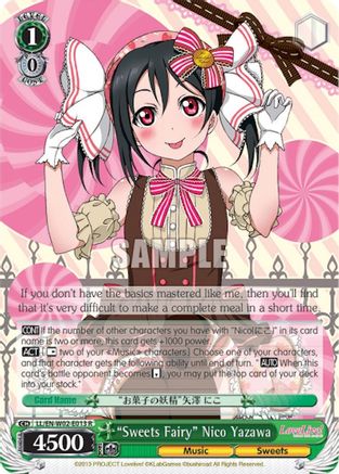 "Sweets Fairy" Nico Yazawa (LL/EN-W02-E013 R) - Love Live! DX Vol.2