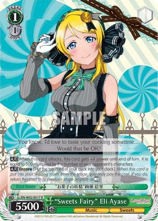 "Sweets Fairy" Eli Ayase (LL/EN-W02-E017 R) - Love Live! DX Vol.2