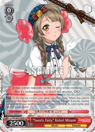 "Sweets Fairy" Kotori Minami (LL/EN-W02-E065 R) - Love Live! DX Vol.2