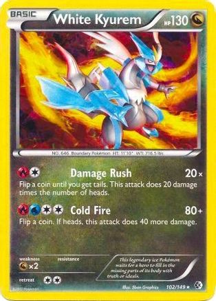 White Kyurem - 102/149 (BW Boundaries Crossed)/149  - Holofoil Deck Exclusives - Holo Rare