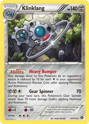Klinklang - 73/114 (XY Steam Siege)/114  Deck Exclusives - Rare