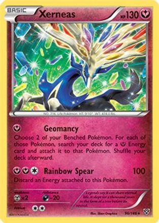 Xerneas - 96/146 (Cracked Ice Holo)/146  - Holofoil Deck Exclusives - Holo Rare