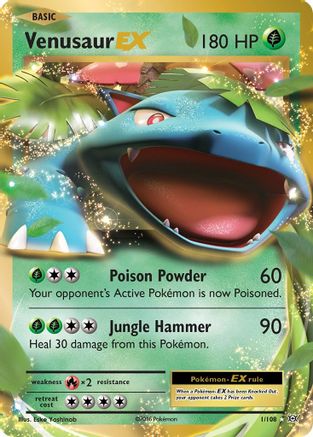 Venusaur EX 001  - Holofoil XY  Evolutions - Ultra Rare