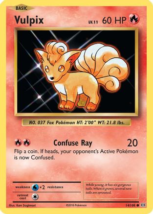 Vulpix 014  XY  Evolutions - Common