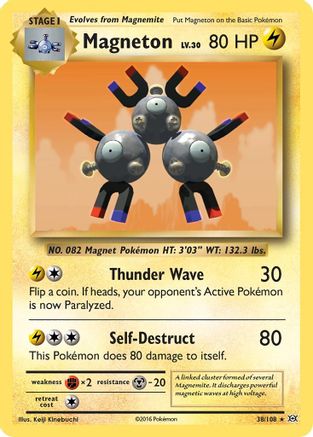 Magneton 038  - Reverse Holofoil XY  Evolutions - Holo Rare