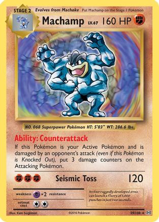 Machamp 059  - Reverse Holofoil XY  Evolutions - Holo Rare