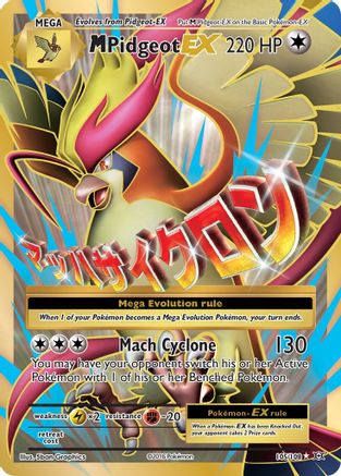 M Pidgeot EX (Full Art) 105  - Holofoil XY  Evolutions - Ultra Rare