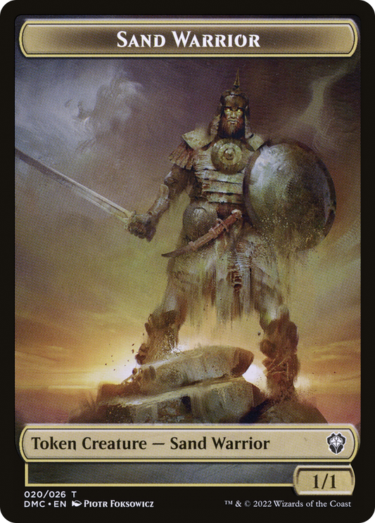 Sand Warrior (TDMU-020) - Dominaria United Tokens
