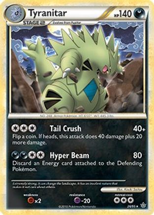 Tyranitar - 26/95 (HGSS Unleashed)/095  - Holofoil Deck Exclusives - Holo Rare