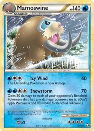 Mamoswine - 5/102 (Cracked Ice Holo)/102  - Holofoil Deck Exclusives - Holo Rare