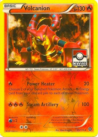 Volcanion 025/114  - Reverse Holofoil League & Championship Cards - Promo
