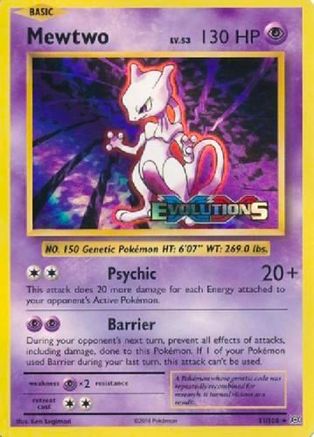 Mewtwo (XY Evolutions Prerelease)  - Holofoil XY Promos - Promo