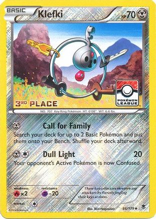 Klefki 066/119  - Reverse Holofoil League & Championship Cards - Promo