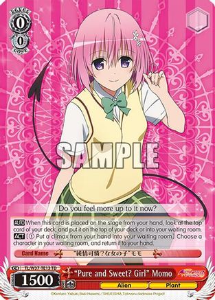 "Pure and Sweet? Girl" Momo (TL/W37-TE13 TD) - To Loveru Darkness 2nd