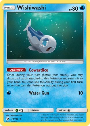Wishiwashi 044  SM Base Set - Uncommon