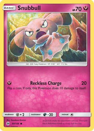 Snubbull 090  SM Base Set - Common