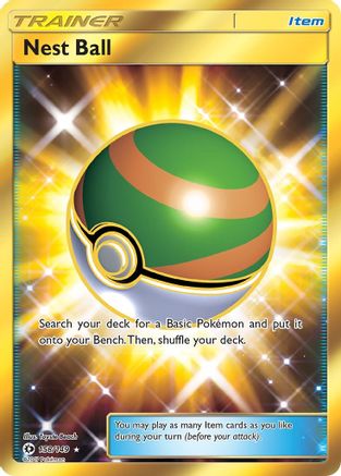 Nest Ball (Secret) 158  - Holofoil SM Base Set - Secret Rare
