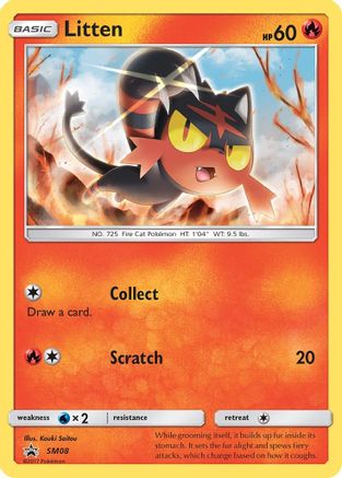 Litten SM08  - Holofoil SM Promos - Promo