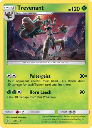 Trevenant/145  SM  Guardians Rising - Rare