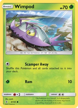 Wimpod 008  - Reverse Holofoil SM  Guardians Rising - Common