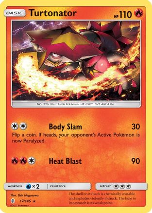 Turtonator/145  SM  Guardians Rising - Rare