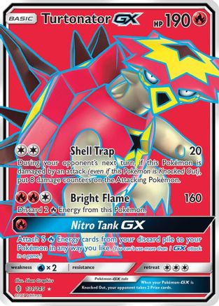 Turtonator GX (Full Art)/145  - Holofoil SM  Guardians Rising - Ultra Rare