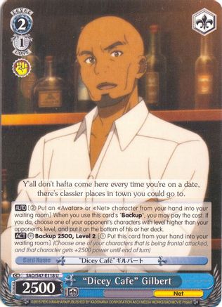 "Dicey Cafe" Gilbert (SAO/S47-E118 U) - Sword Art Online Re: Edit