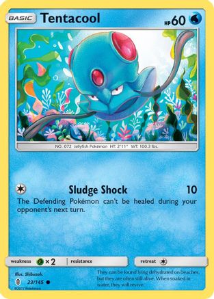 Tentacool 023  SM  Guardians Rising - Common