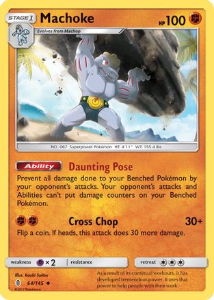Machoke 064  SM  Guardians Rising - Uncommon