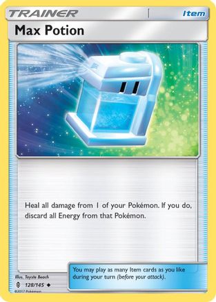 Max Potion 128  - Reverse Holofoil SM  Guardians Rising - Uncommon