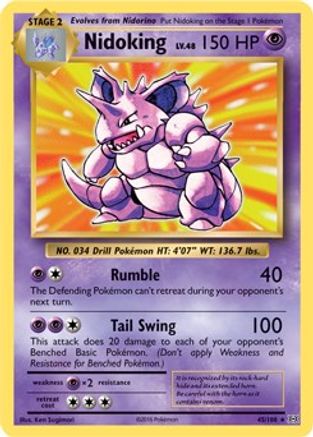 Nidoking 045/108  Deck Exclusives - Rare