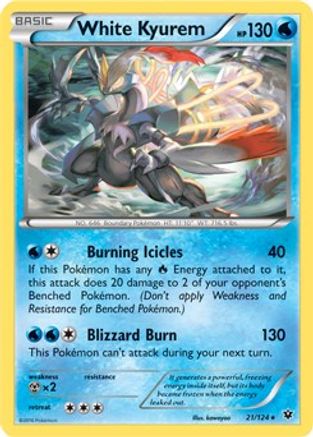 White Kyurem - 21/124 (XY Fates Collide)/124  Deck Exclusives - Rare