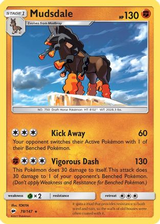 Mudsdale  SM  Burning Shadows - Rare