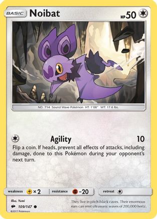 Noibat 109/147  SM  Burning Shadows - Common