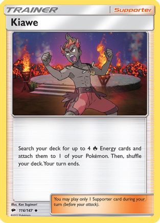 Kiawe 116  - Reverse Holofoil SM  Burning Shadows - Uncommon