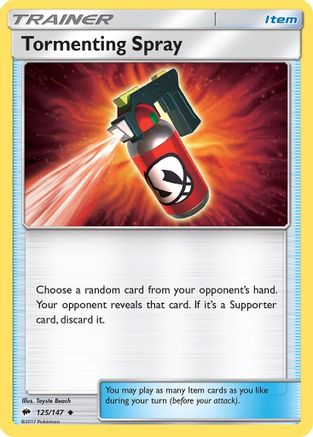Tormenting Spray 125/147  SM  Burning Shadows - Uncommon