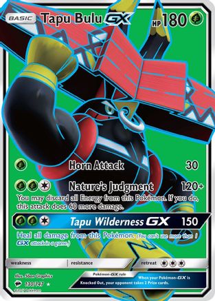 Tapu Bulu GX (Full Art) 130  - Holofoil SM  Burning Shadows - Ultra Rare