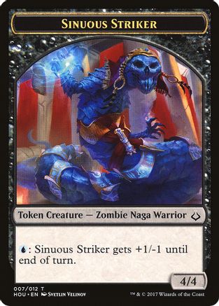 Sinuous Striker // Cat Double-Sided Token (HOU-7 // 16) - Hour of Devastation