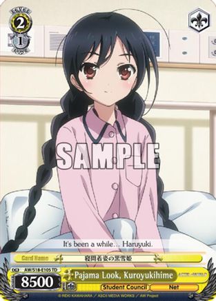 Pajama Look, Kuroyukihime (AW/S18-E105 TD) - Accel World
