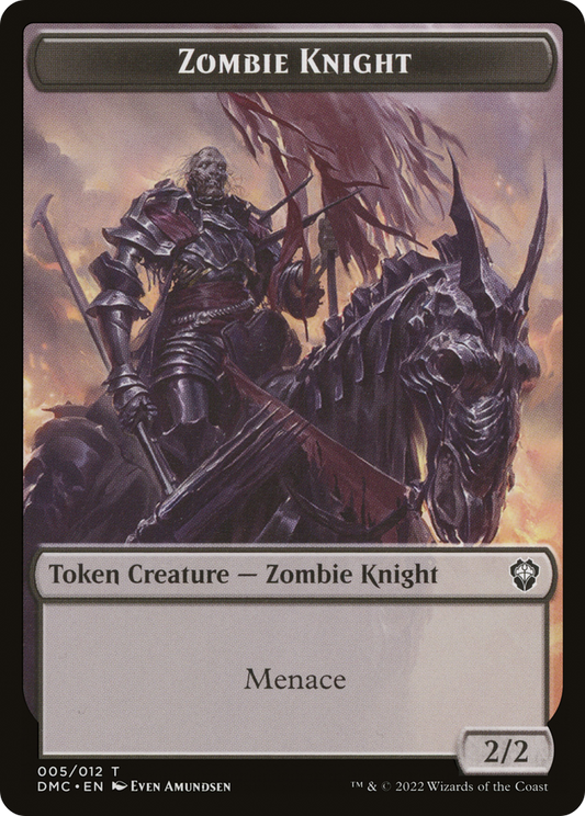 Zombie Knight (TDMC-005) - Dominaria United Commander Tokens Foil