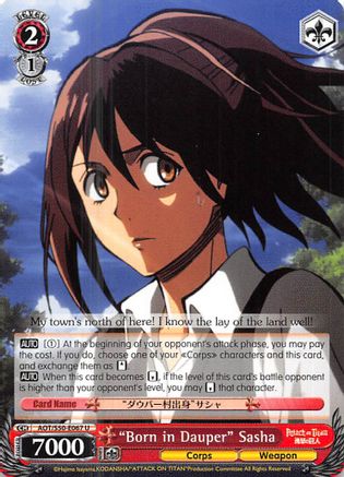 "Born in Dauper" Sasha (AOT/S50-E067 U) - Attack on Titan Vol. 2