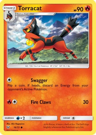 Torracat 016  Shining Legends - Common