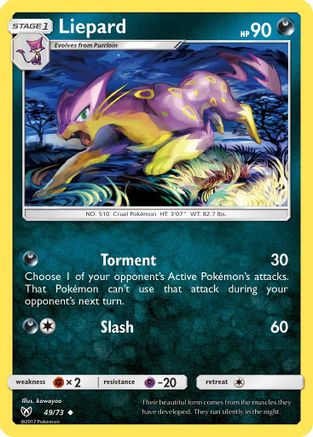 Liepard  Shining Legends - Uncommon