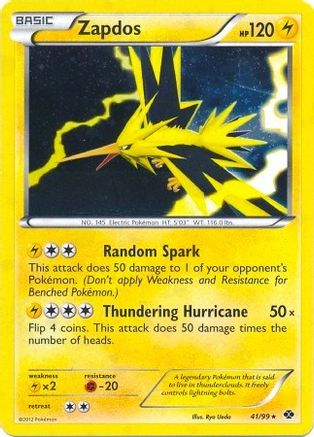 Zapdos - 41/99 (Next Destinies)/99  - Holofoil Blister Exclusives - Promo